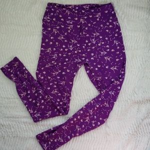 LulaRoe OS Skeleton Leggings, Size M.